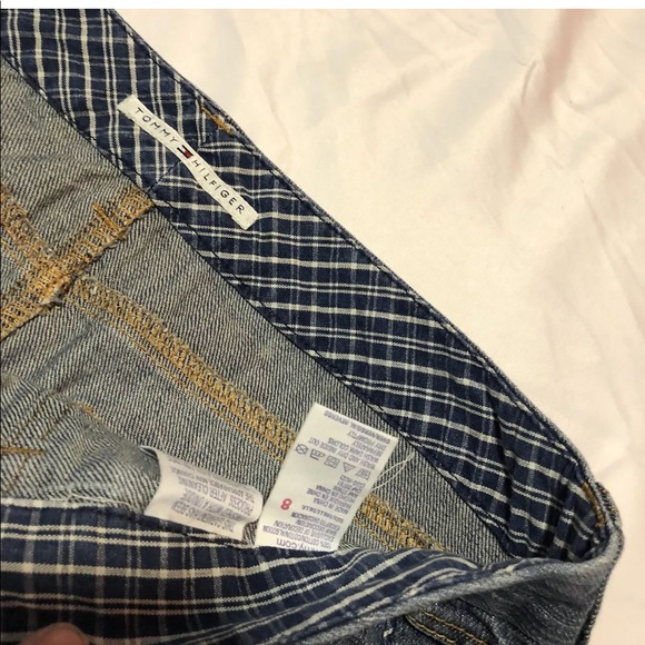 Tommy Hilfiger denim jean mini skirt pockets - Picture 6 of 8